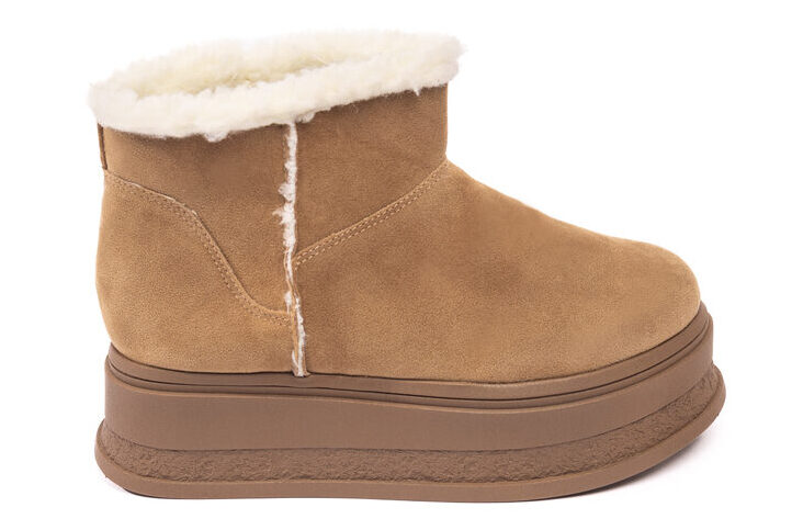 Bota inverno solado anabela