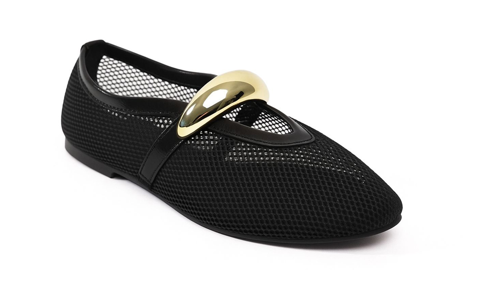 Sapatilha De Tela Estilo Boneca Sola Borracha Confortável